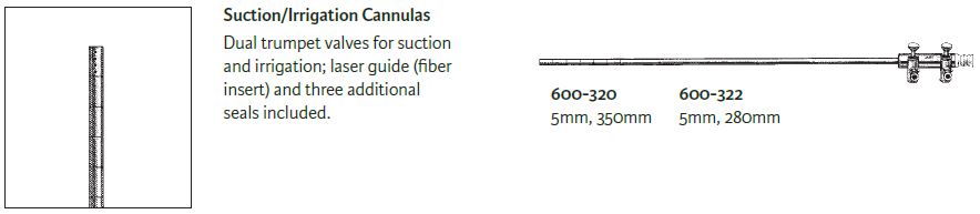 Suction Irrigation Cannulas